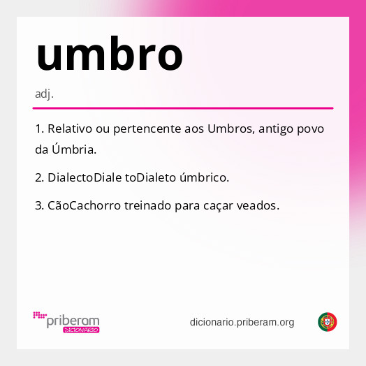 Significado de umbro