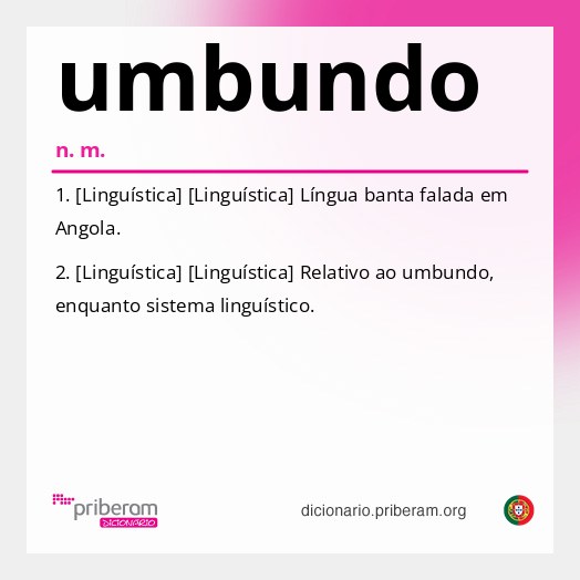 Significado de umbundo