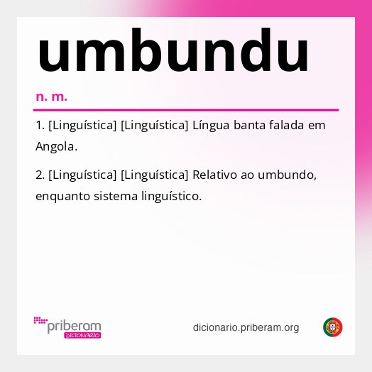 Significado de umbundu