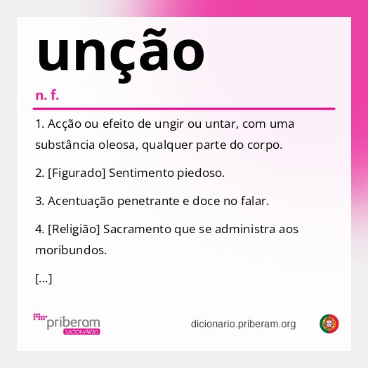 Significado de unção