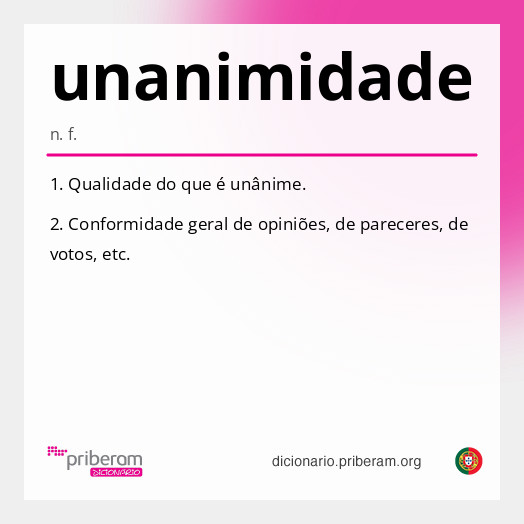 Significado de unanimidade