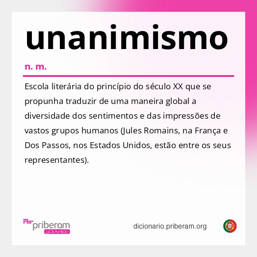 Significado de unanimismo