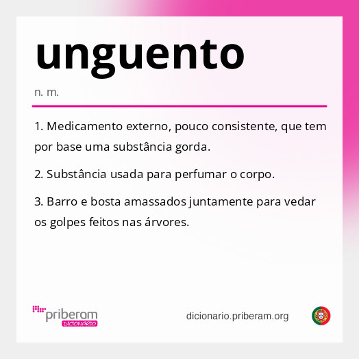 Significado de unguento