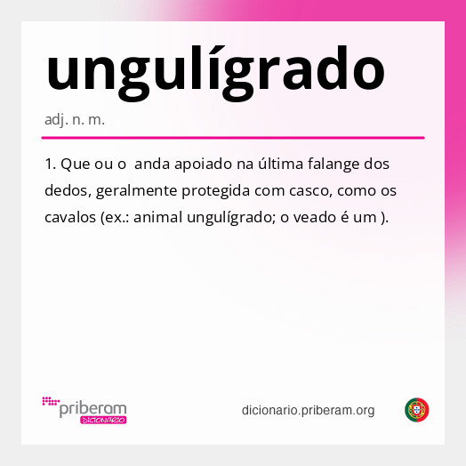 Significado de ungulígrado