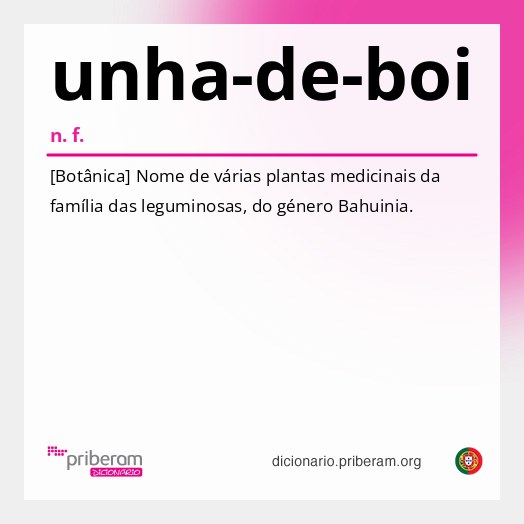 Significado de unha-de-boi