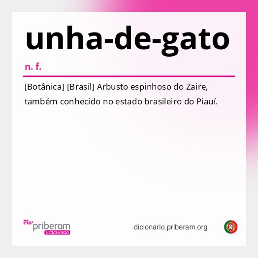 Significado de unha-de-gato