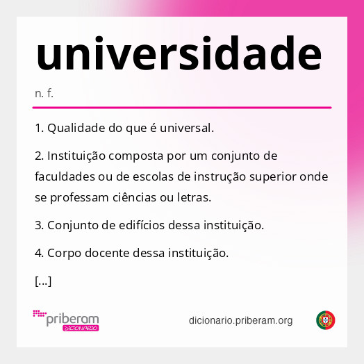 Significado de universidade