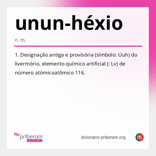 Significado de unun-héxio