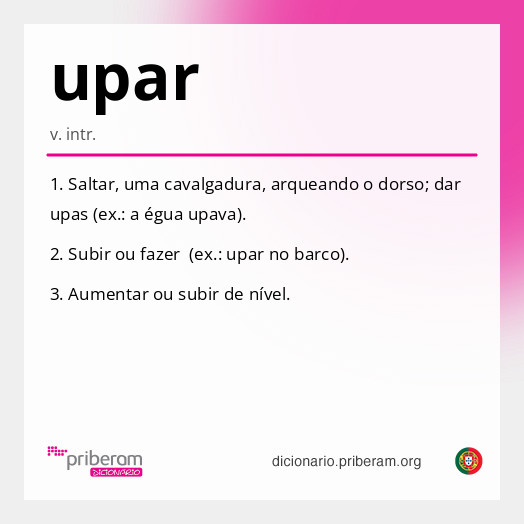 Significado de upar