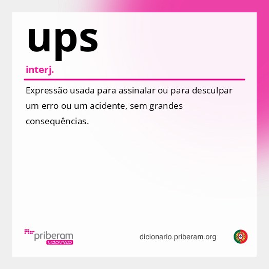 Significado de ups