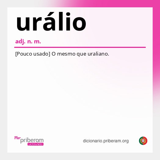Significado de urálio