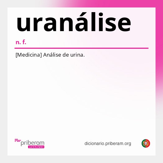 Significado de uranálise