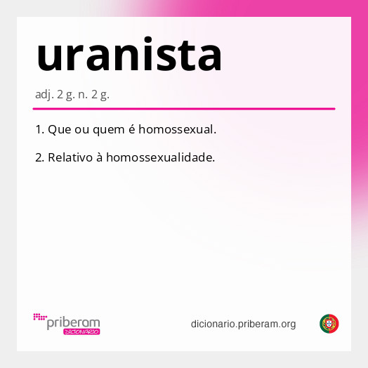 Significado de uranista