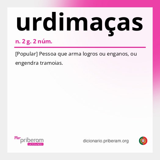 Significado de urdimaças