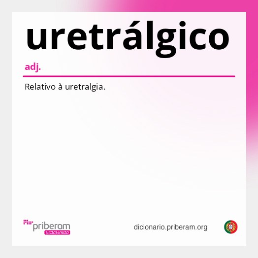 Significado de uretrálgico
