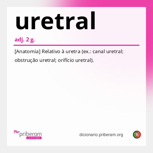Significado de uretral
