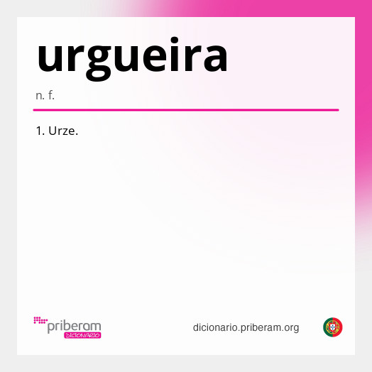Significado de urgueira