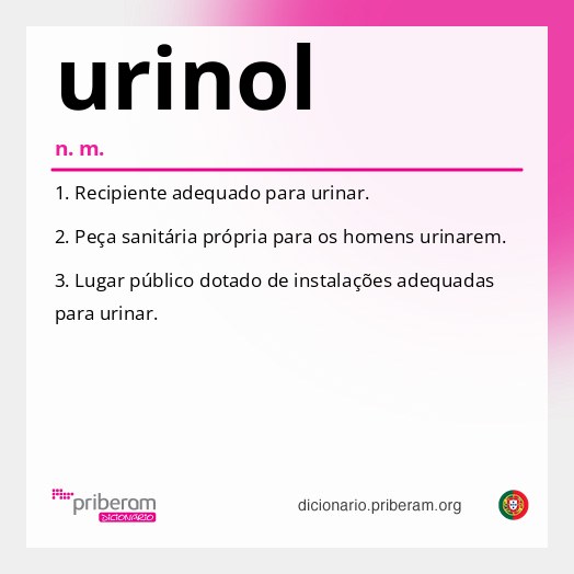 Significado de urinol