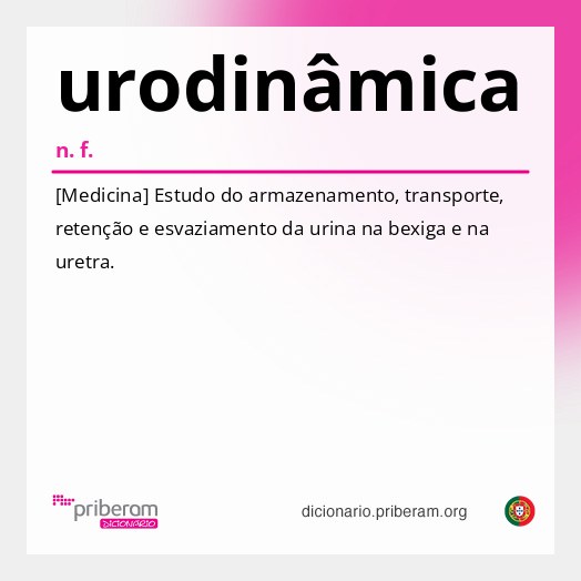 Significado de urodinâmica