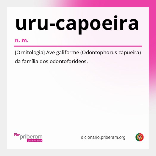 Significado de uru-capoeira