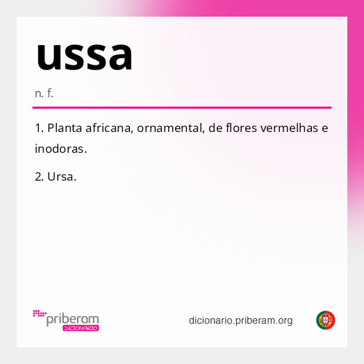 Significado de ussa
