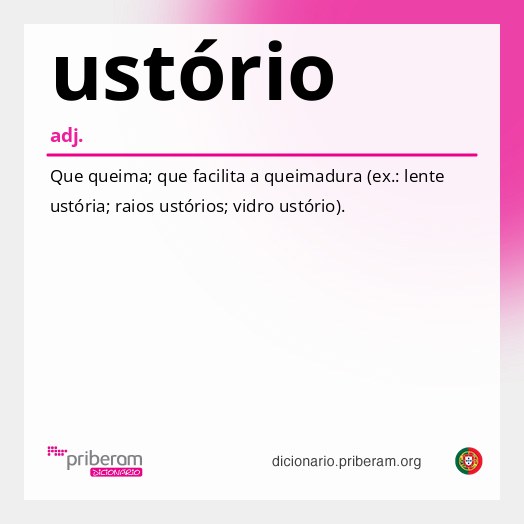 Significado de ustório