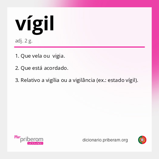 Significado de vígil