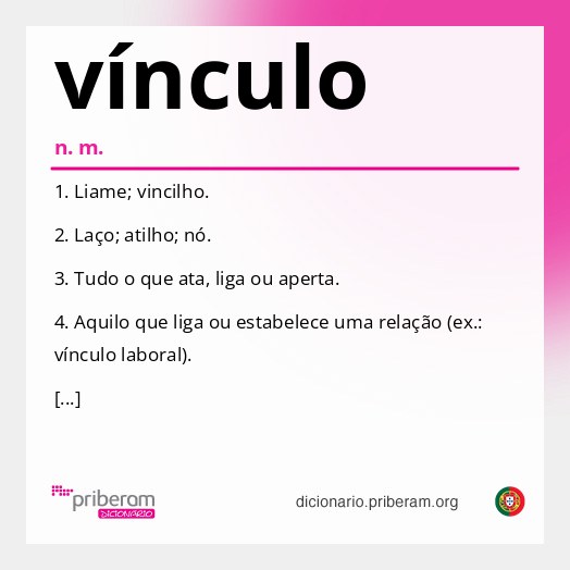 Significado de vínculo