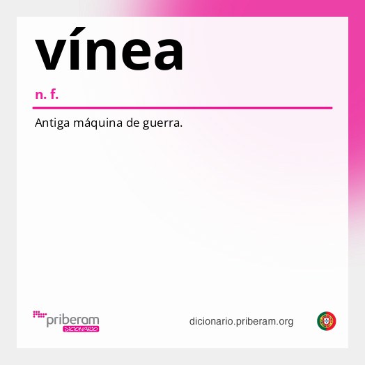 Significado de vínea