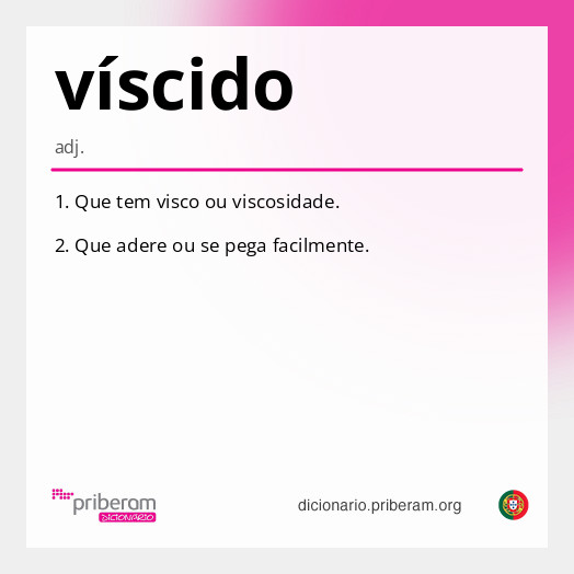 Significado de víscido