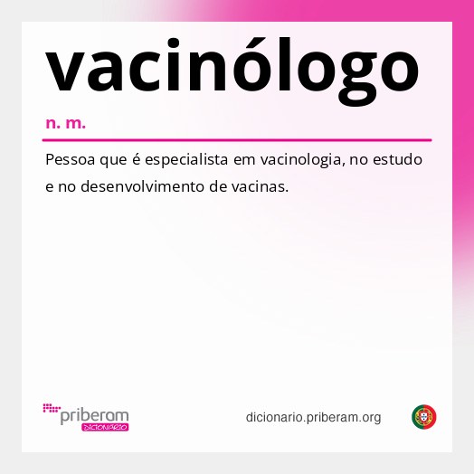 Significado de vacinólogo