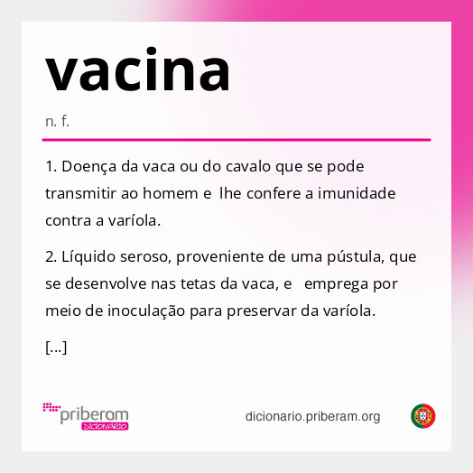 Significado de vacina