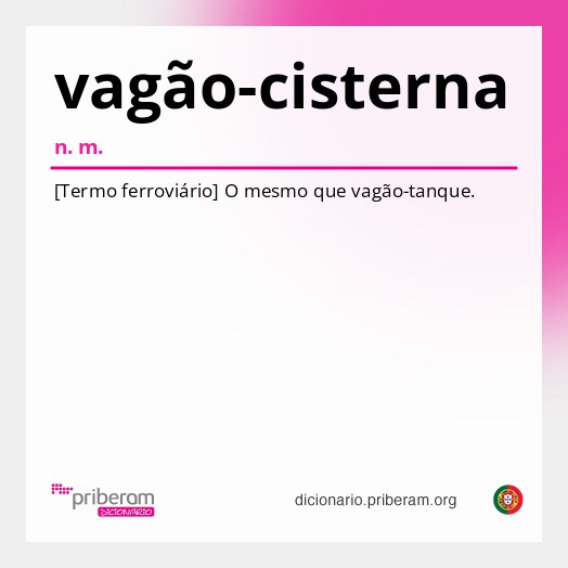 Significado de vagão-cisterna