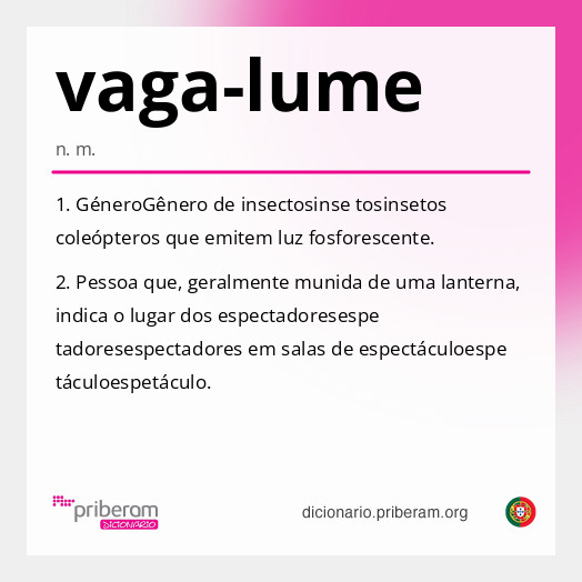 Significado de vaga-lume
