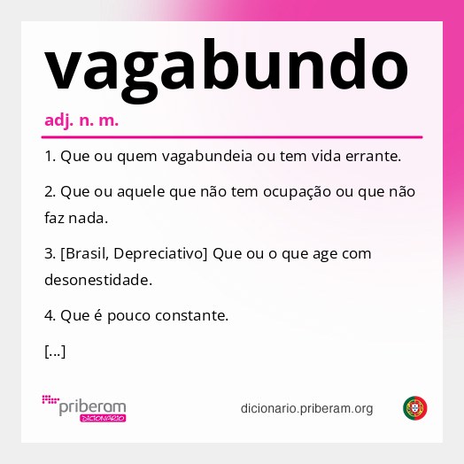 Significado de vagabundo
