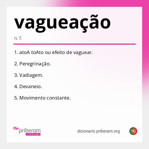 Significado de vagueação