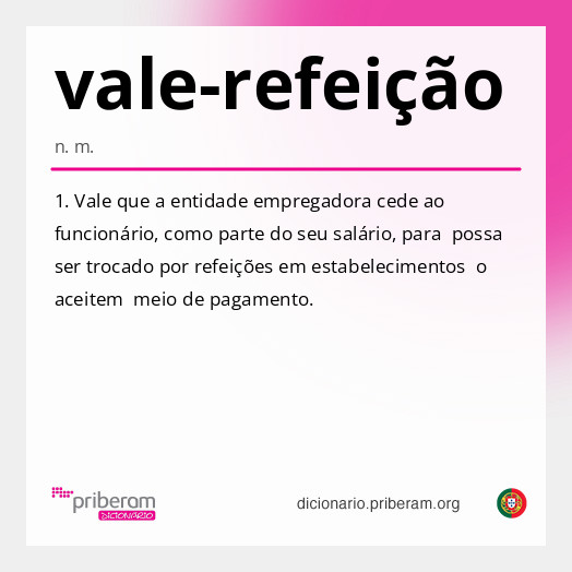Significado de vale-refeição
