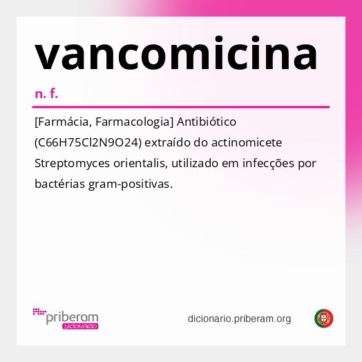 Significado de vancomicina
