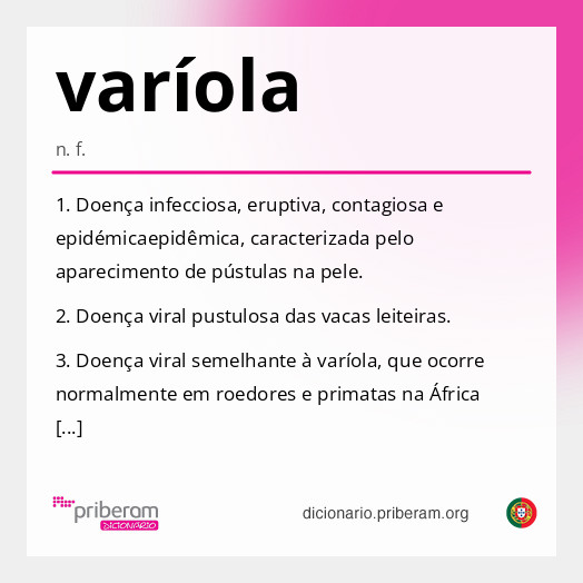 Significado de varíola