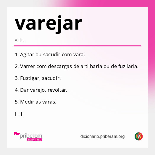 Significado de varejar