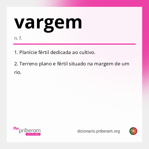 Significado de vargem