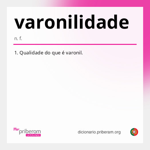 Significado de varonilidade