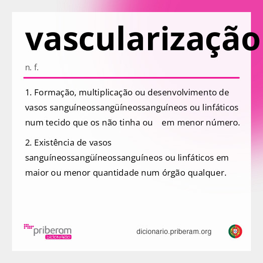 Significado de vascularização