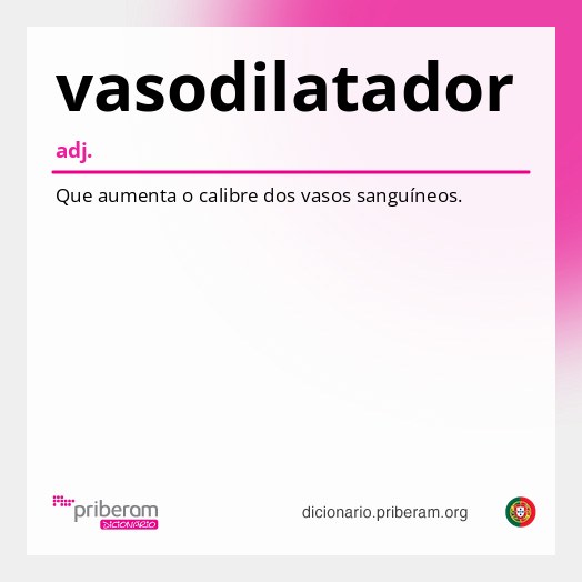 Significado de vasodilatador