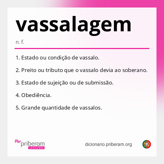 Significado de vassalagem