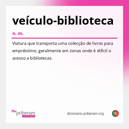 Significado de veículo-biblioteca
