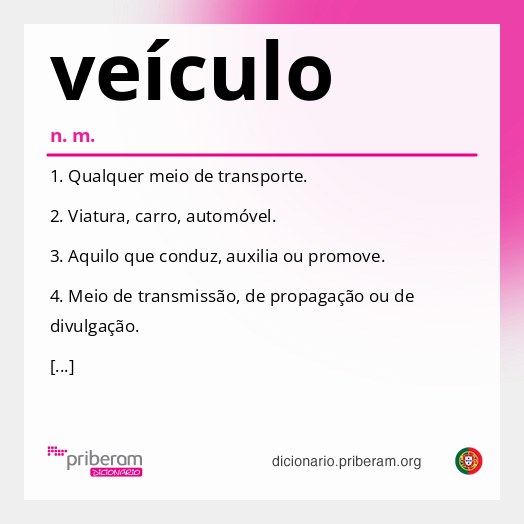Significado de veículo