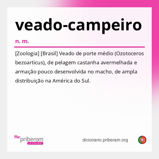 Significado de veado-campeiro