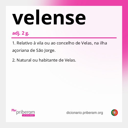 Significado de velense
