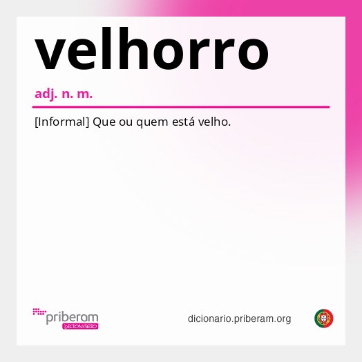 Significado de velhorro